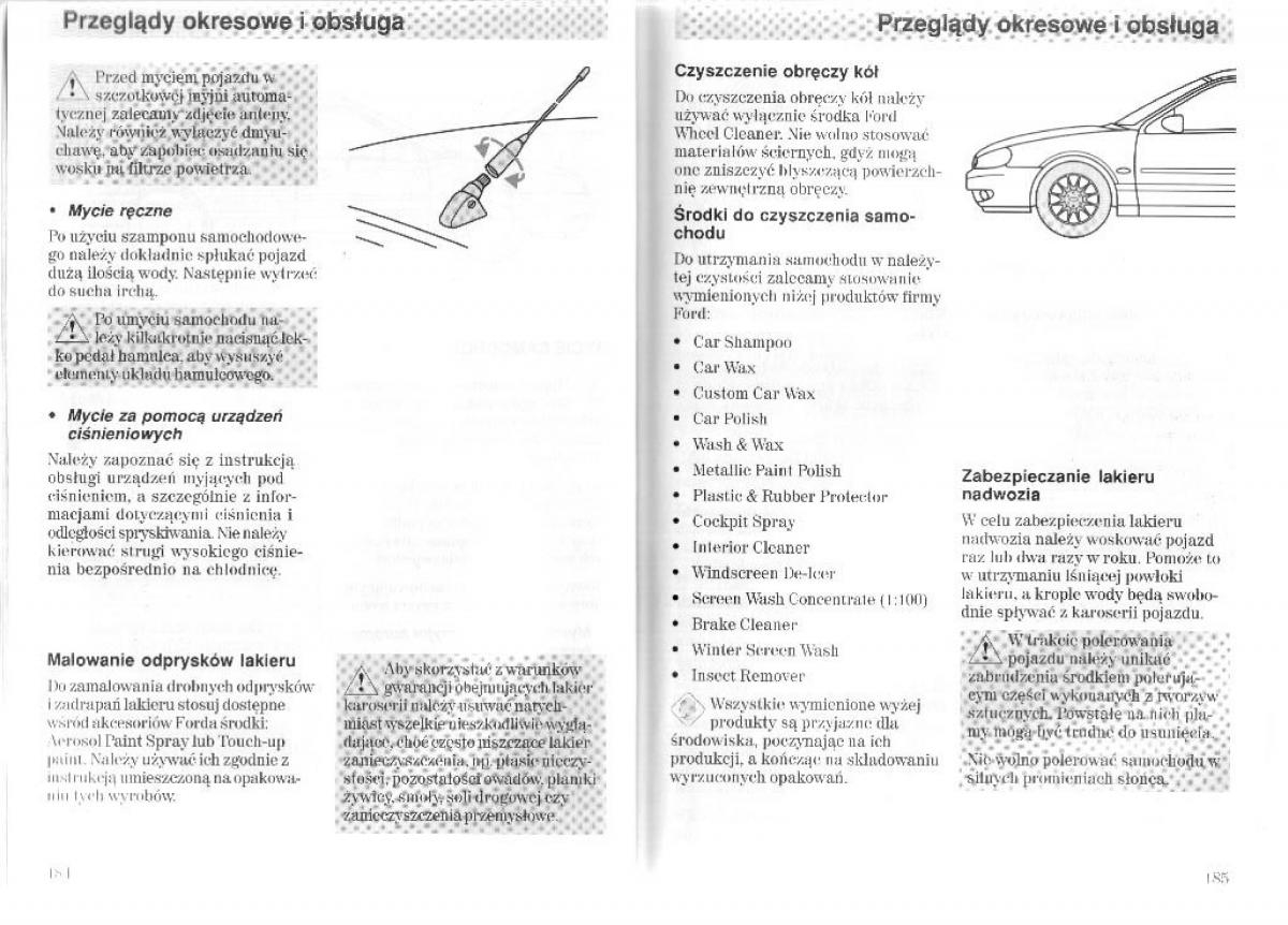 Ford Mondeo II 2 MKII instrukcja obslugi / page 96