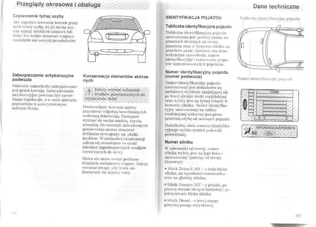 Ford Mondeo II 2 MKII instrukcja obslugi / page 97