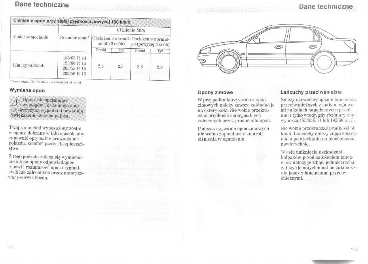 Ford Mondeo II 2 MKII instrukcja obslugi / page 12