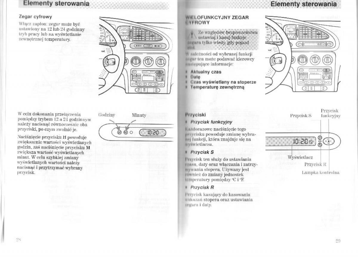 Ford Mondeo II 2 MKII instrukcja obslugi / page 20