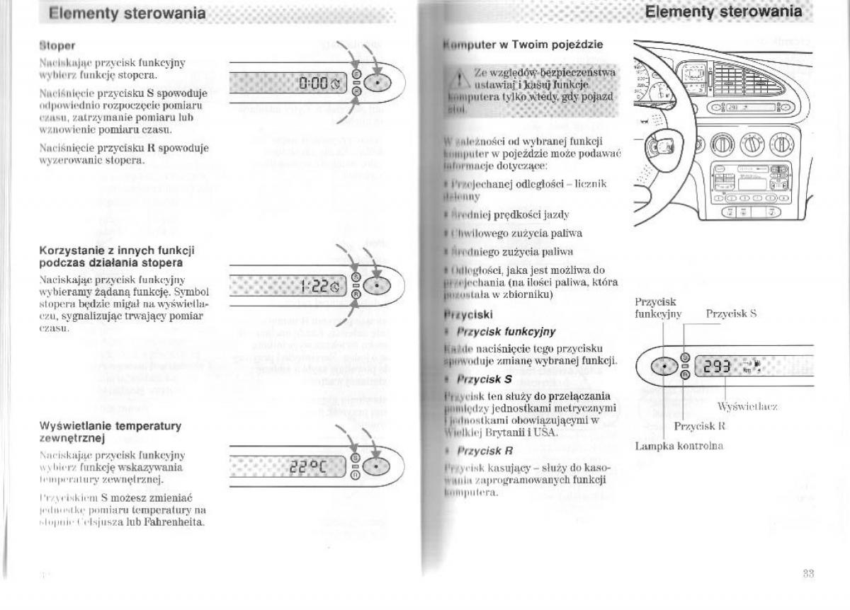 Ford Mondeo II 2 MKII instrukcja obslugi / page 22