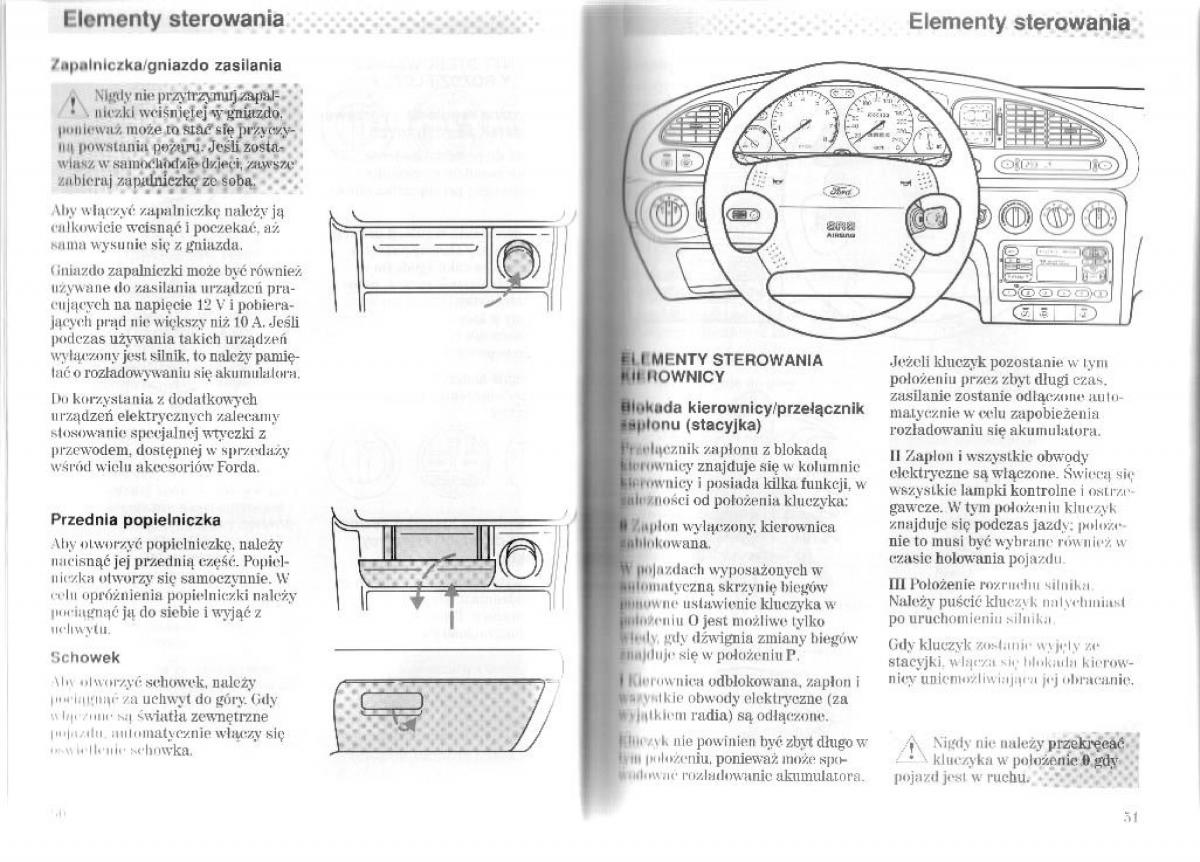 Ford Mondeo II 2 MKII instrukcja obslugi / page 31