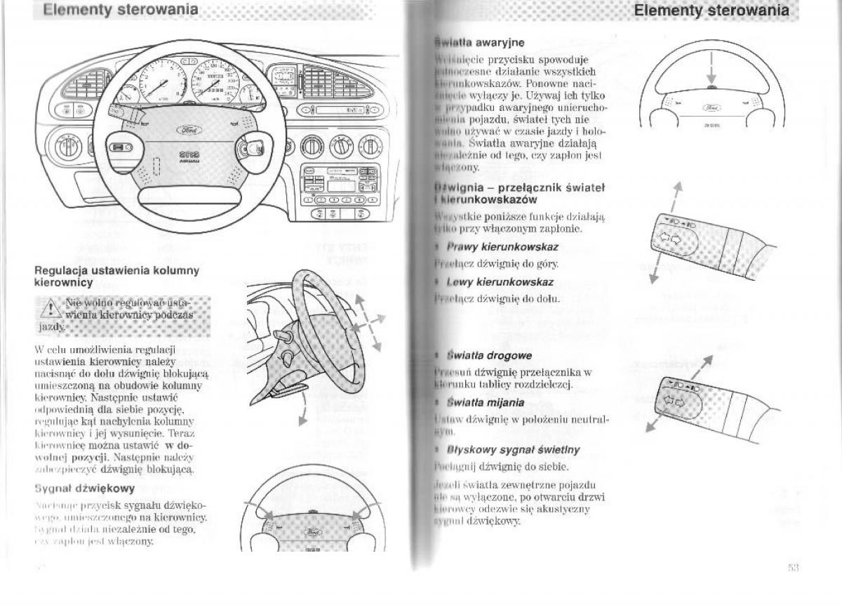 Ford Mondeo II 2 MKII instrukcja obslugi / page 32