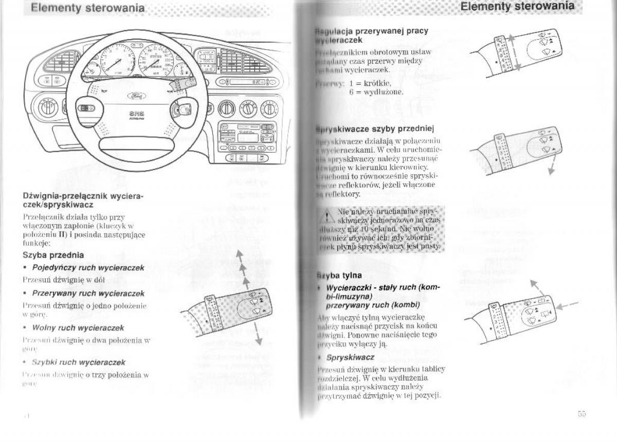 Ford Mondeo II 2 MKII instrukcja obslugi / page 33