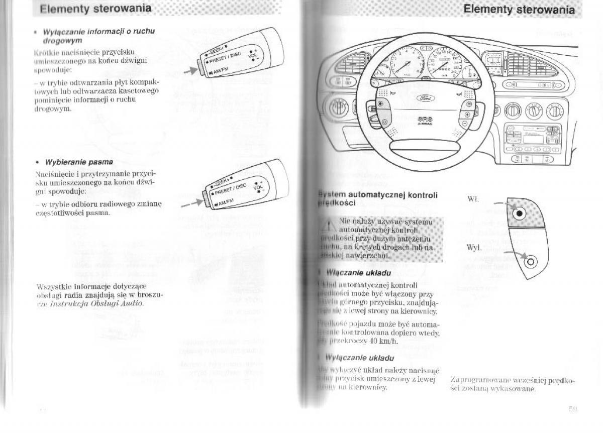 Ford Mondeo II 2 MKII instrukcja obslugi / page 35