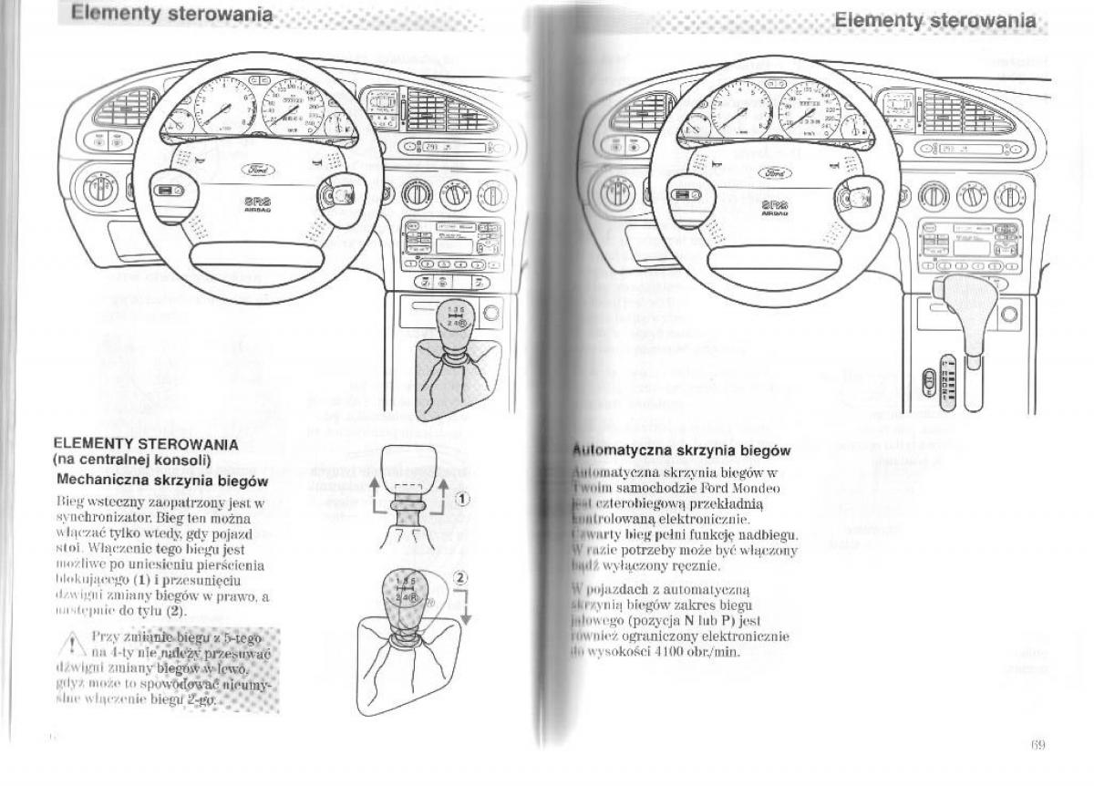 Ford Mondeo II 2 MKII instrukcja obslugi / page 40