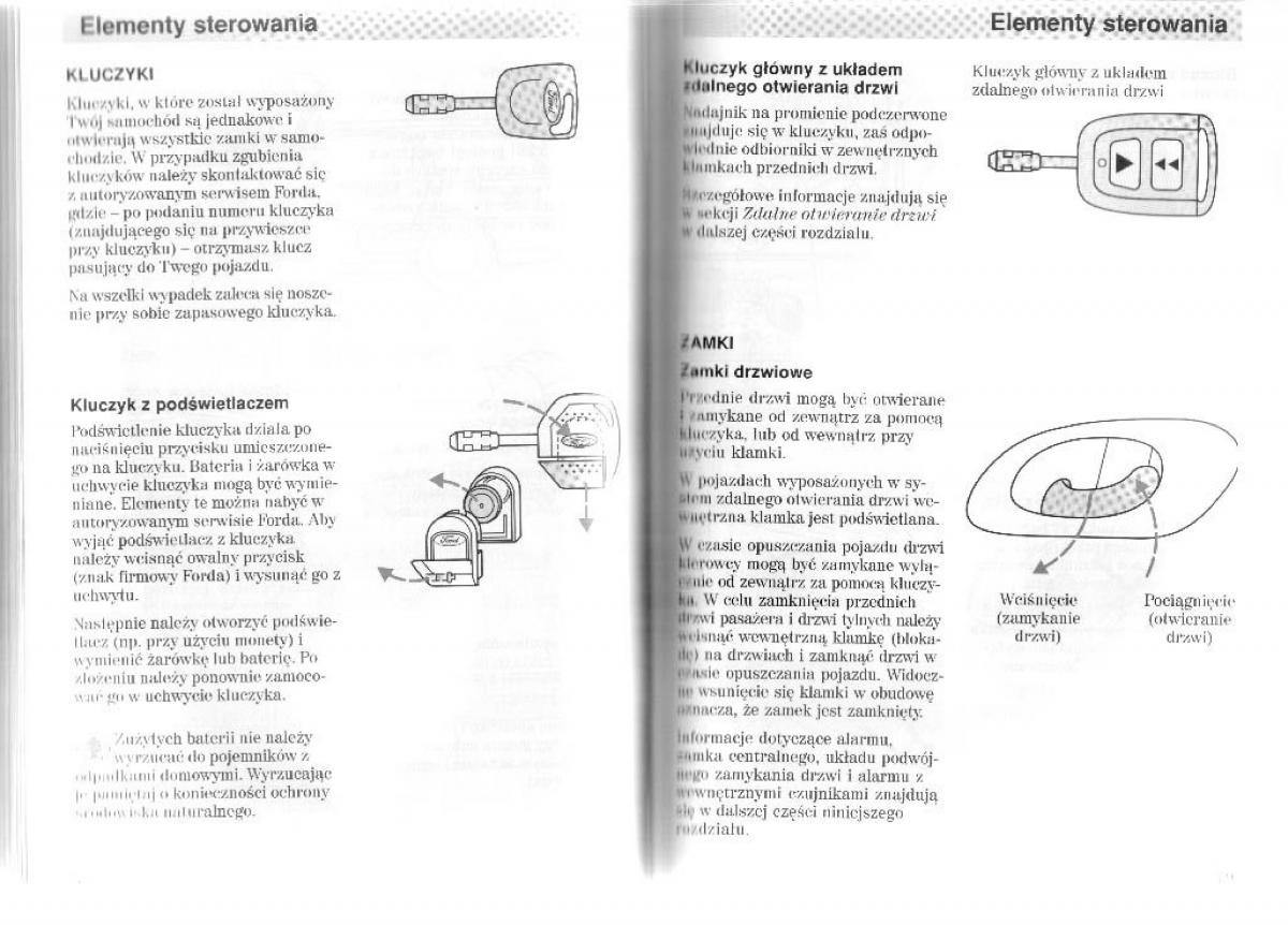 Ford Mondeo II 2 MKII instrukcja obslugi / page 45