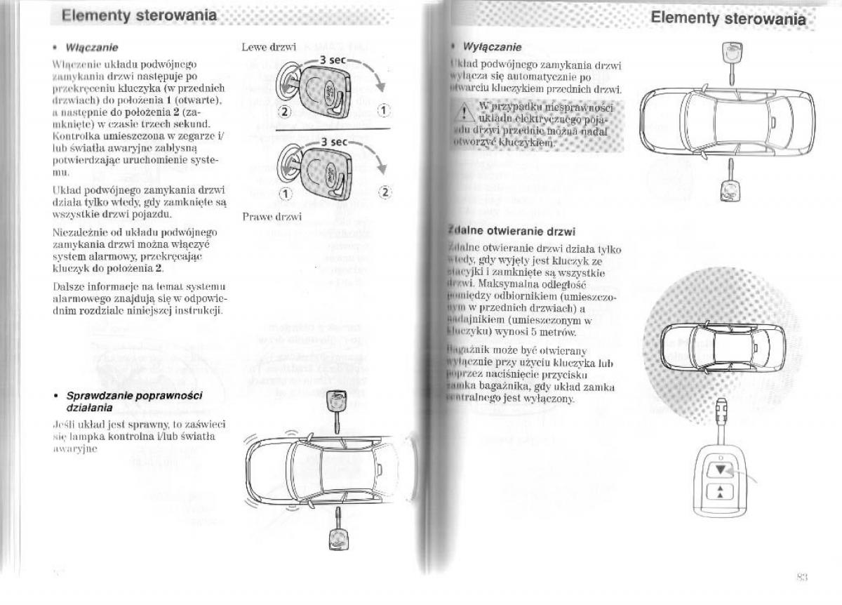 Ford Mondeo II 2 MKII instrukcja obslugi / page 47