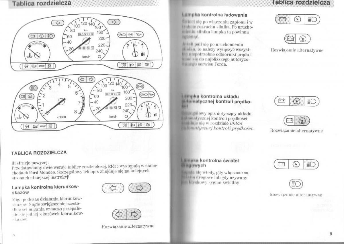 Ford Mondeo II 2 MKII instrukcja obslugi / page 5