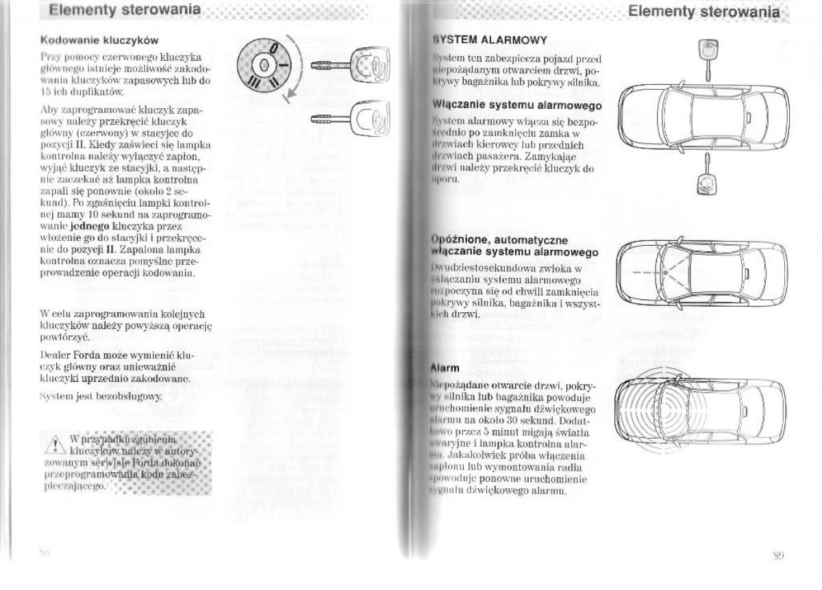 Ford Mondeo II 2 MKII instrukcja obslugi / page 50