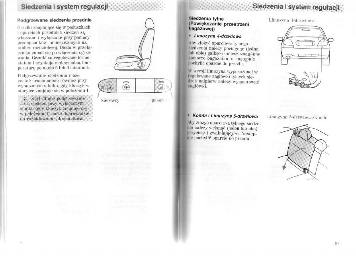 Ford Mondeo II 2 MKII instrukcja obslugi / page 54