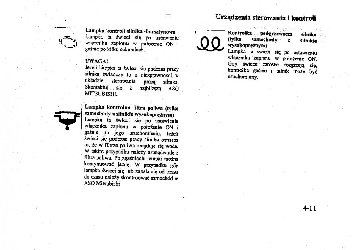 Mitsubishi Galant VIII 8 instrukcja obslugi / page 62