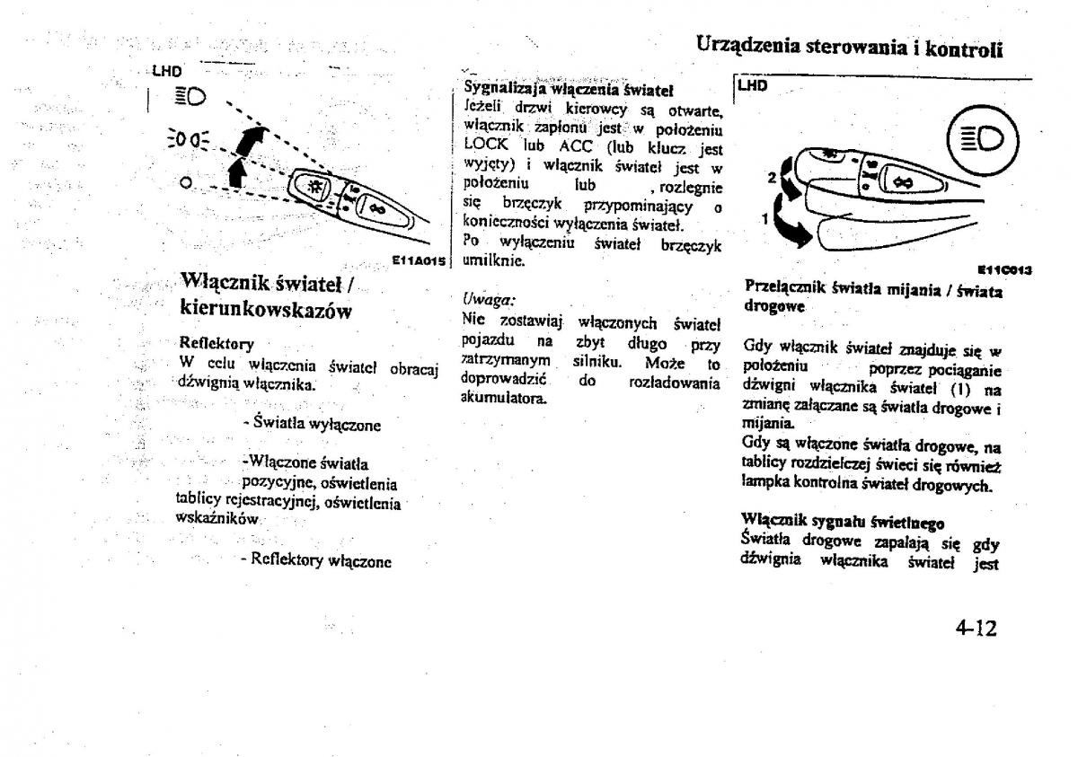 Mitsubishi Galant VIII 8 instrukcja obslugi / page 63