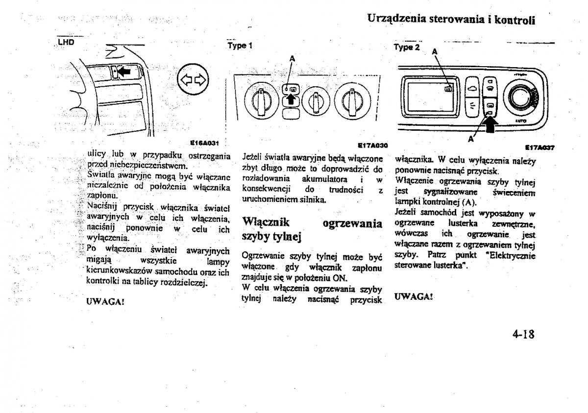 Mitsubishi Galant VIII 8 instrukcja obslugi / page 69