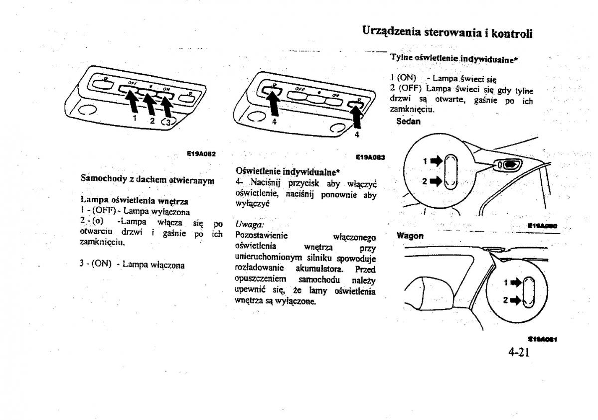 Mitsubishi Galant VIII 8 instrukcja obslugi / page 72