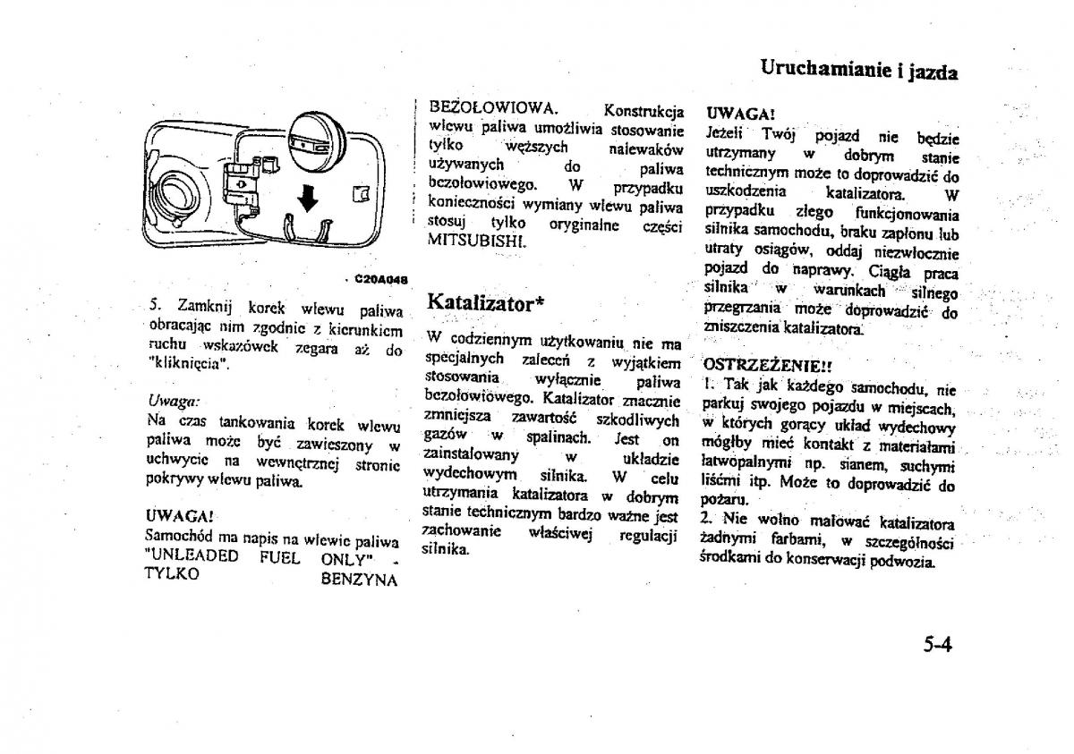 Mitsubishi Galant VIII 8 instrukcja obslugi / page 76