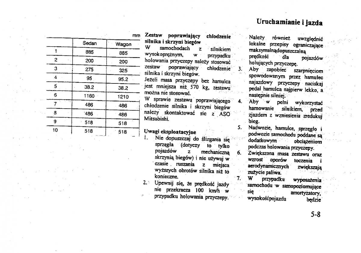 Mitsubishi Galant VIII 8 instrukcja obslugi / page 80