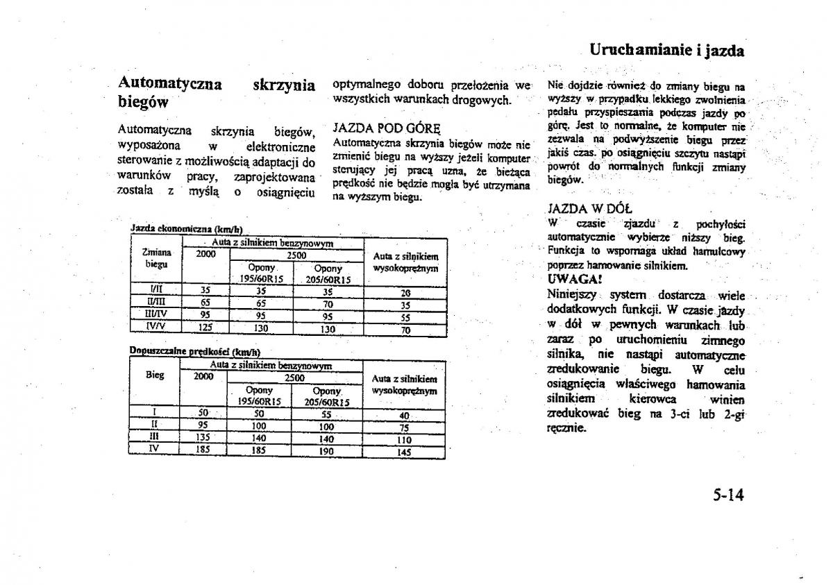 Mitsubishi Galant VIII 8 instrukcja obslugi / page 86