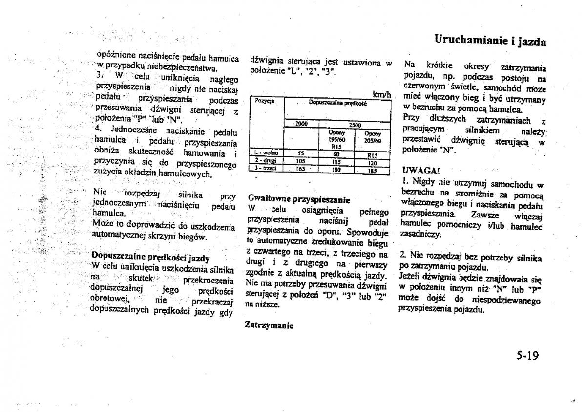 Mitsubishi Galant VIII 8 instrukcja obslugi / page 91