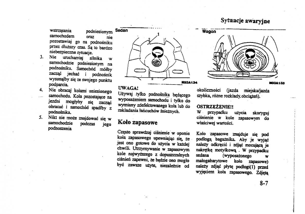 Mitsubishi Galant VIII 8 instrukcja obslugi / page 142