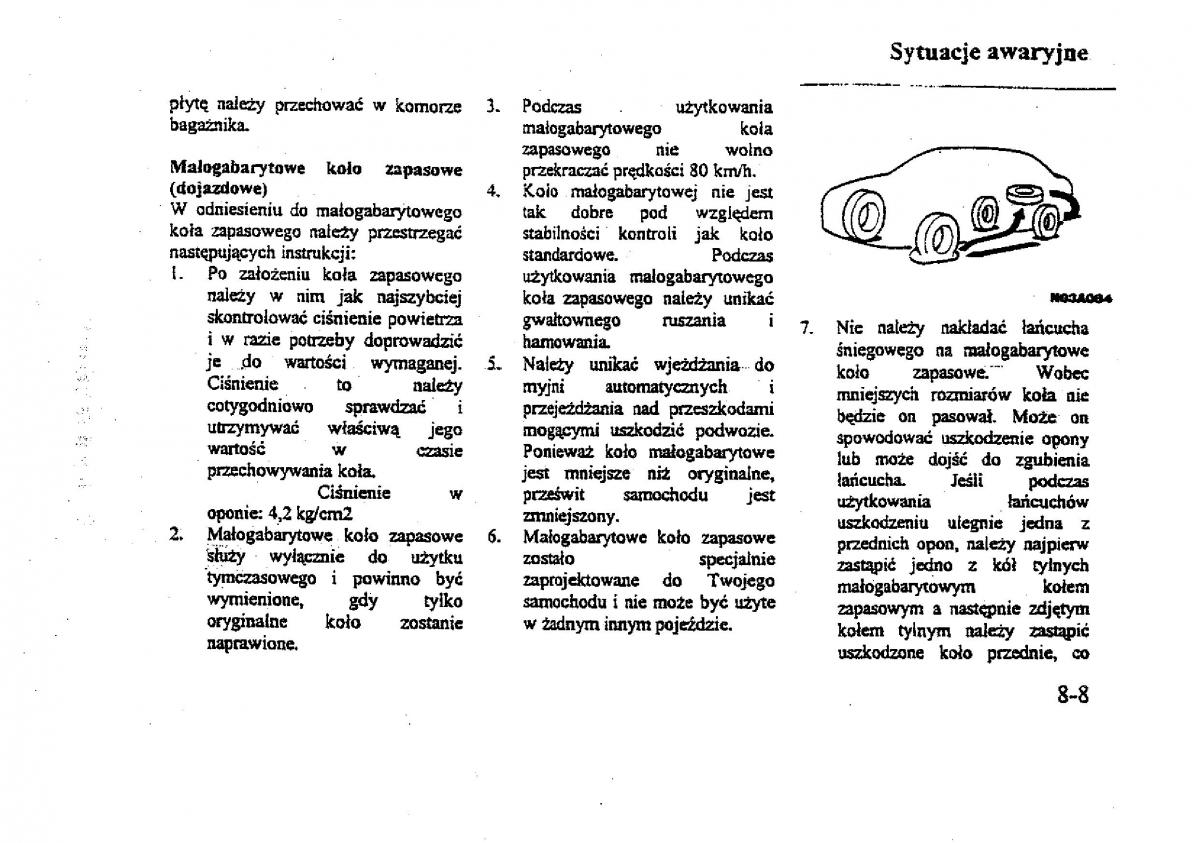 Mitsubishi Galant VIII 8 instrukcja obslugi / page 143