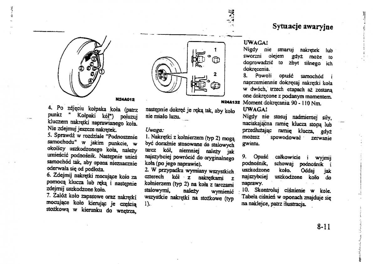 Mitsubishi Galant VIII 8 instrukcja obslugi / page 146