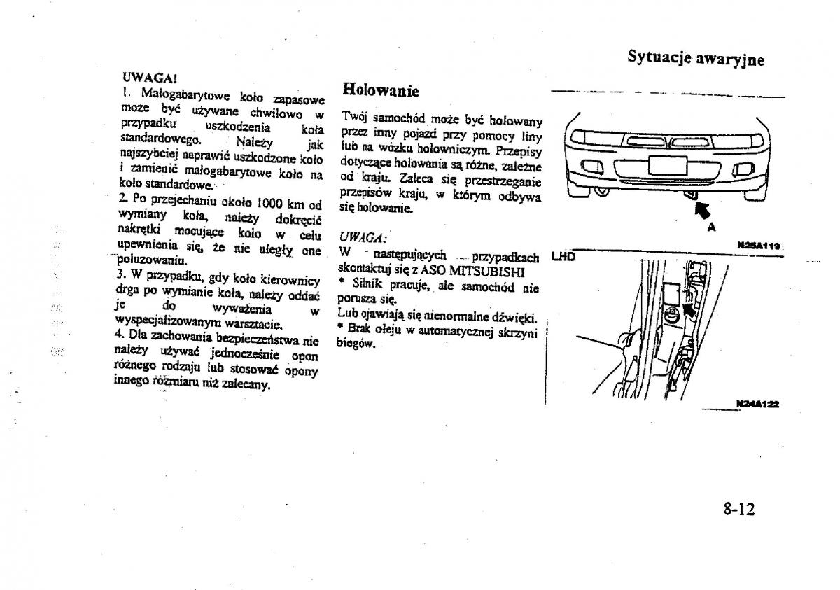 Mitsubishi Galant VIII 8 instrukcja obslugi / page 147