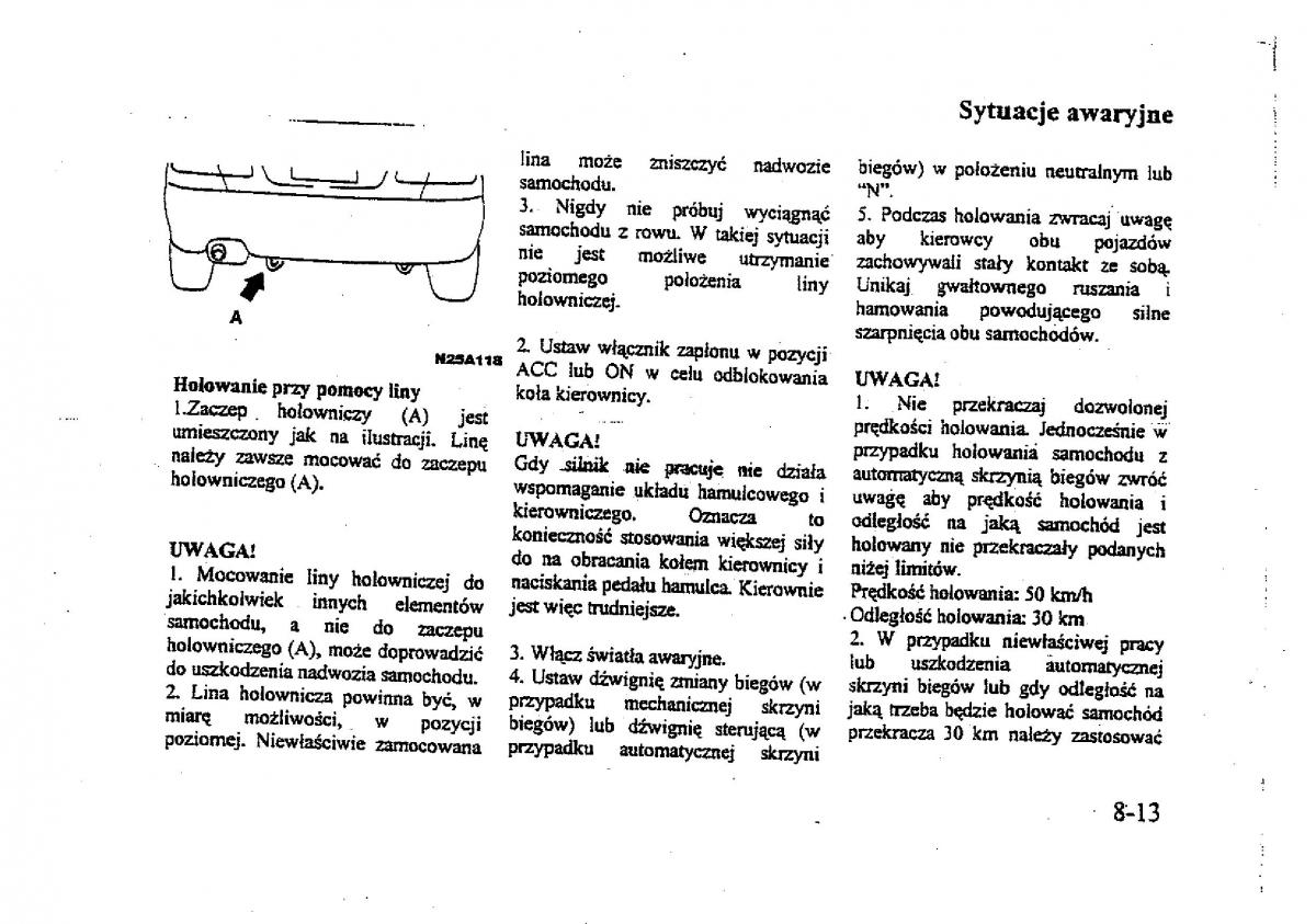 Mitsubishi Galant VIII 8 instrukcja obslugi / page 148