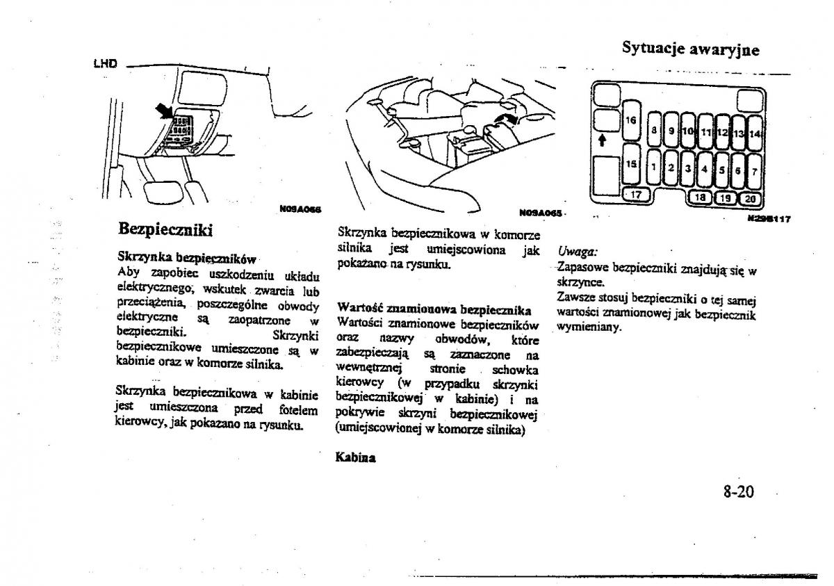 Mitsubishi Galant VIII 8 instrukcja obslugi / page 155