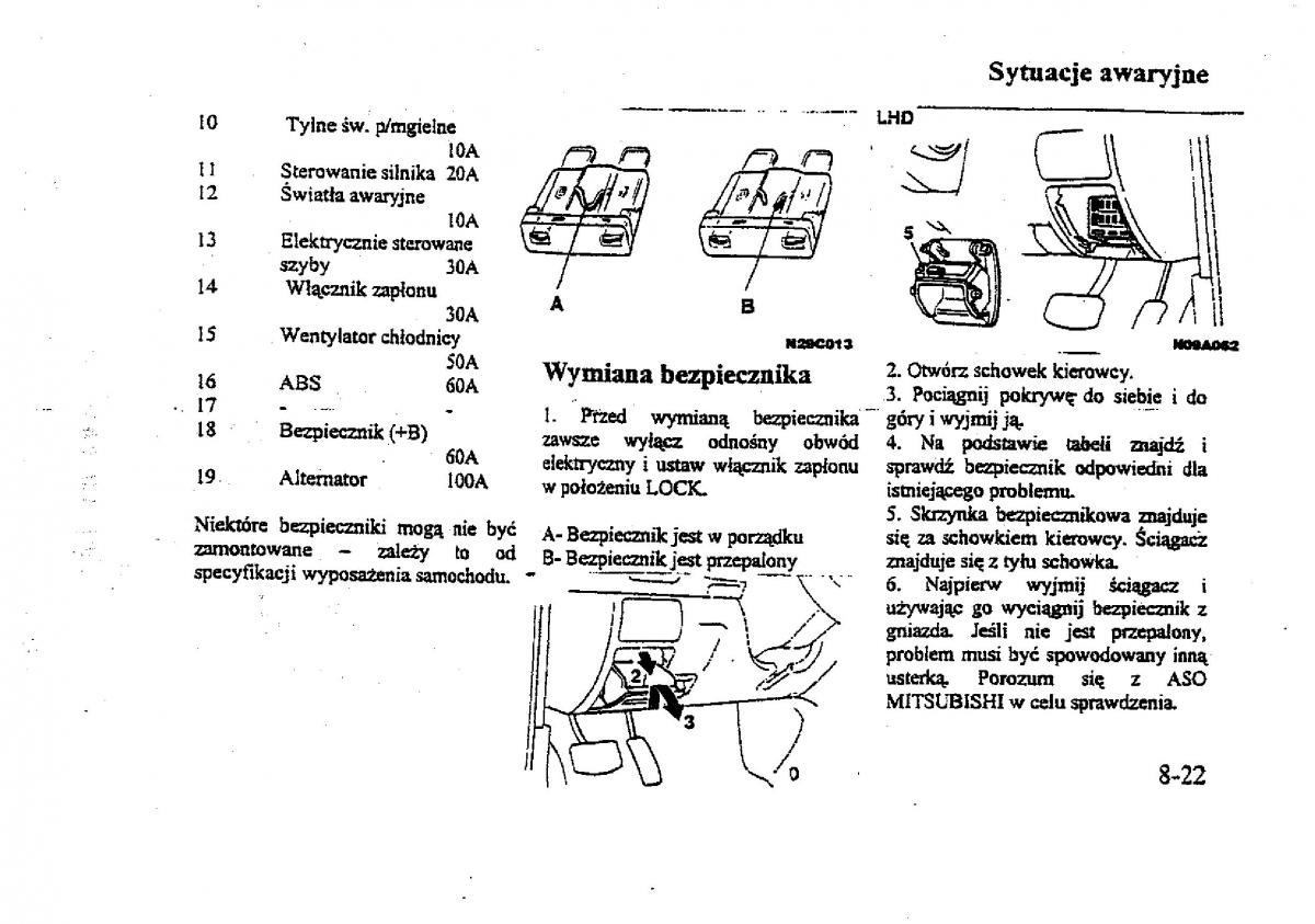 Mitsubishi Galant VIII 8 instrukcja obslugi / page 157