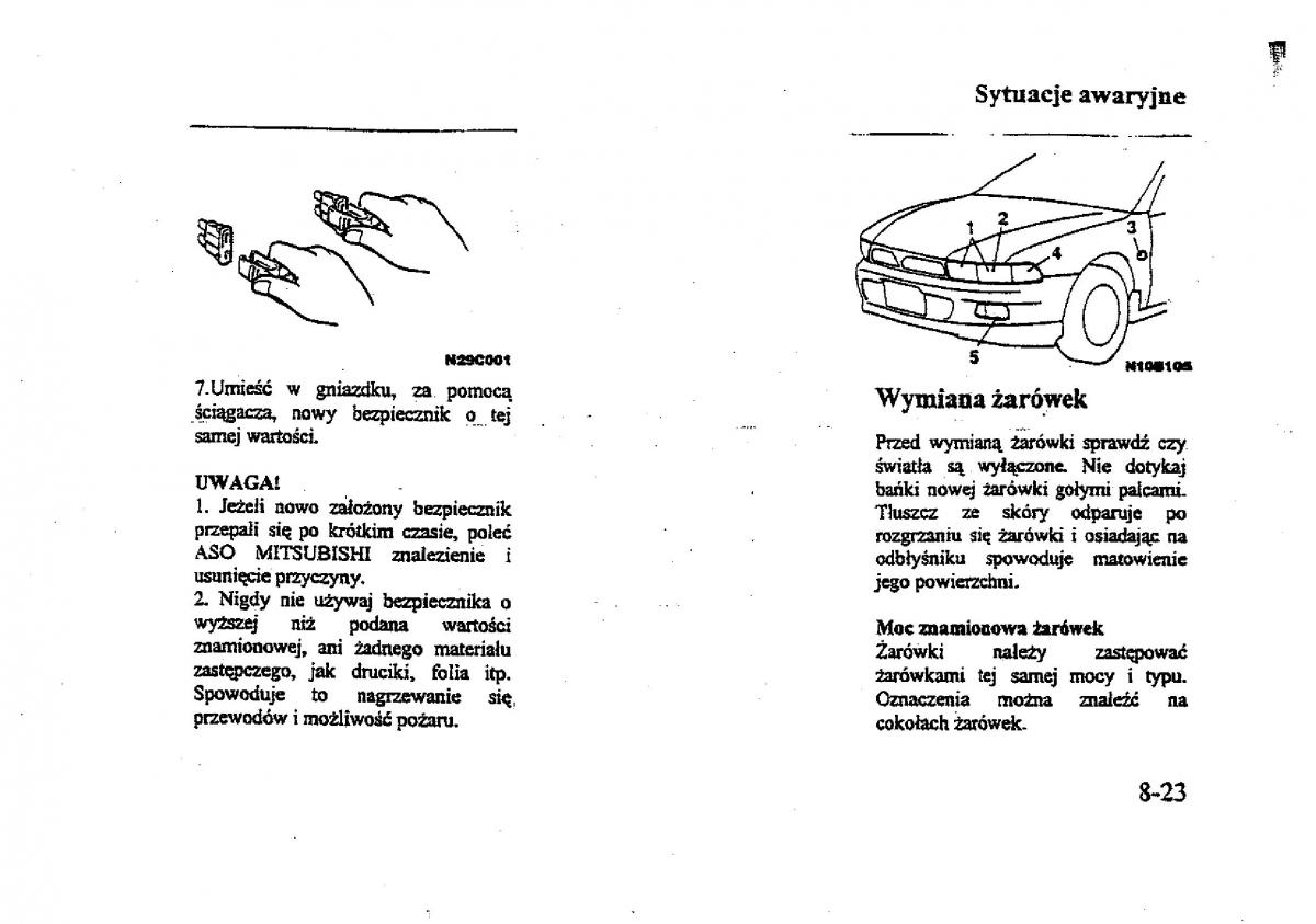 Mitsubishi Galant VIII 8 instrukcja obslugi / page 158