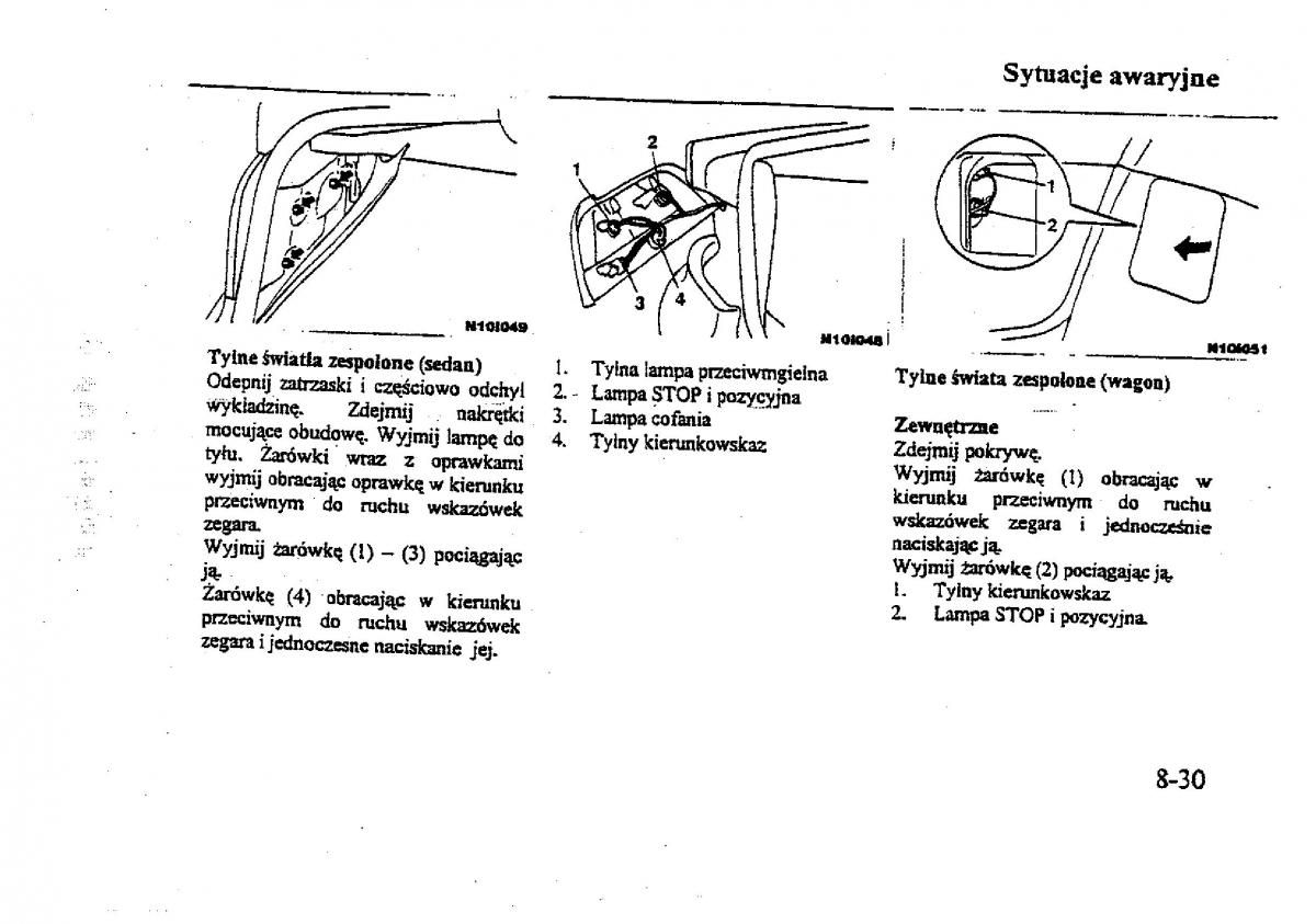 Mitsubishi Galant VIII 8 instrukcja obslugi / page 165