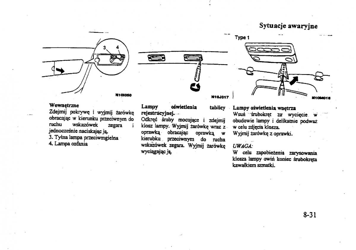 Mitsubishi Galant VIII 8 instrukcja obslugi / page 166