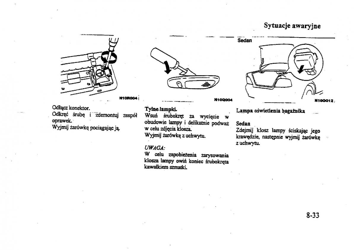 Mitsubishi Galant VIII 8 instrukcja obslugi / page 168