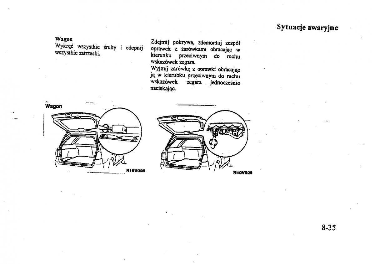 Mitsubishi Galant VIII 8 instrukcja obslugi / page 170