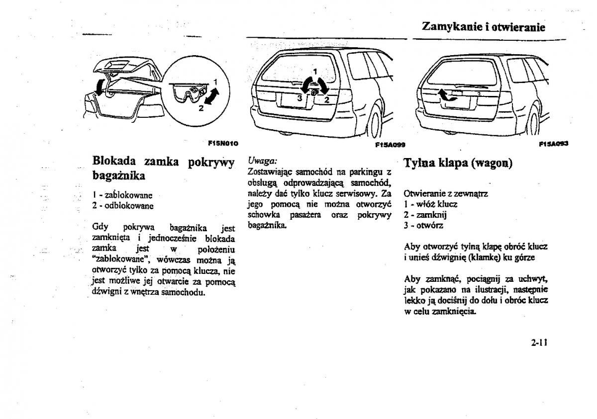 Mitsubishi Galant VIII 8 instrukcja obslugi / page 23