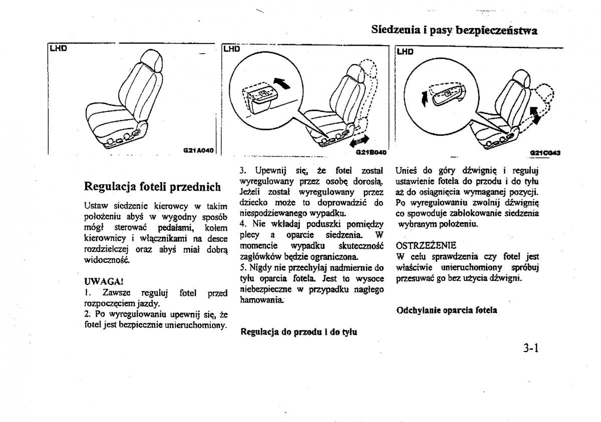 Mitsubishi Galant VIII 8 instrukcja obslugi / page 30