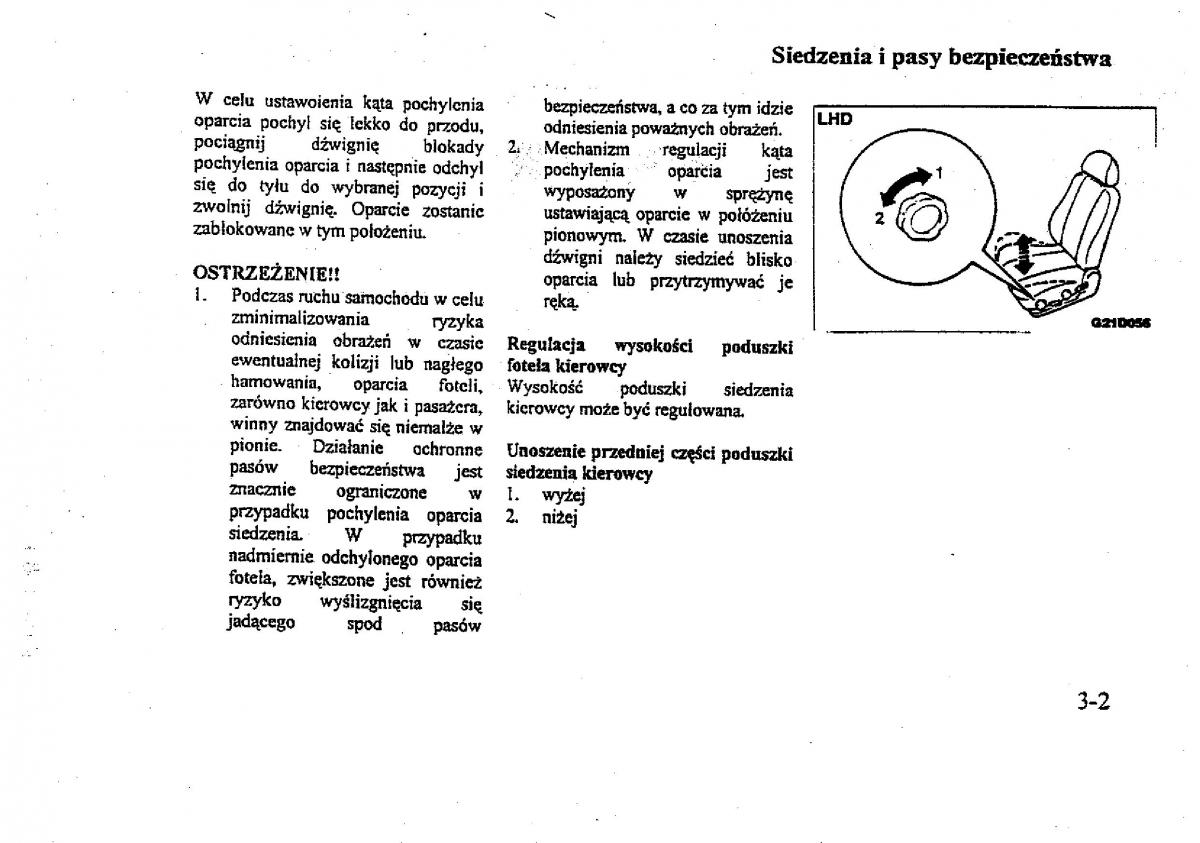 Mitsubishi Galant VIII 8 instrukcja obslugi / page 31