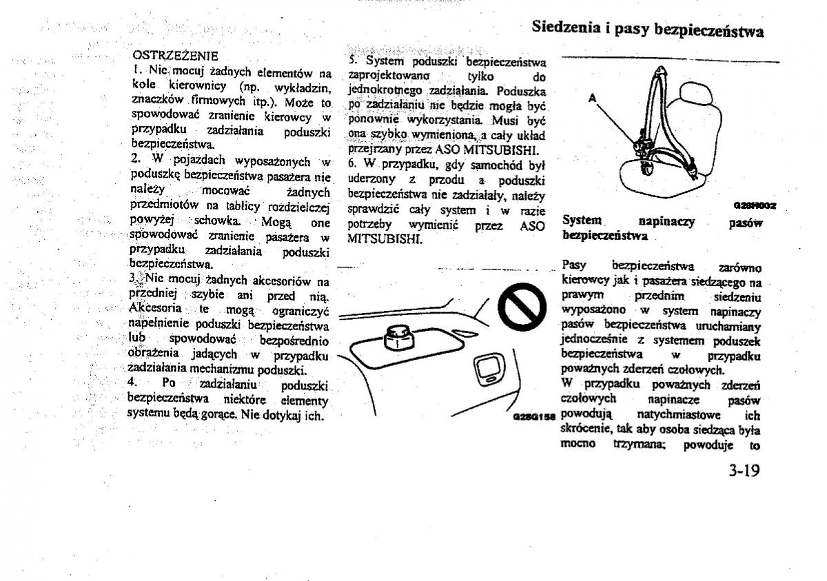 Mitsubishi Galant VIII 8 instrukcja obslugi / page 47