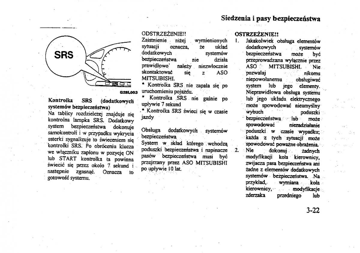 Mitsubishi Galant VIII 8 instrukcja obslugi / page 50