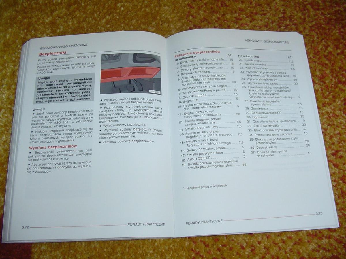 Seat Ibiza II 2 FL instrukcja obslugi / page 111