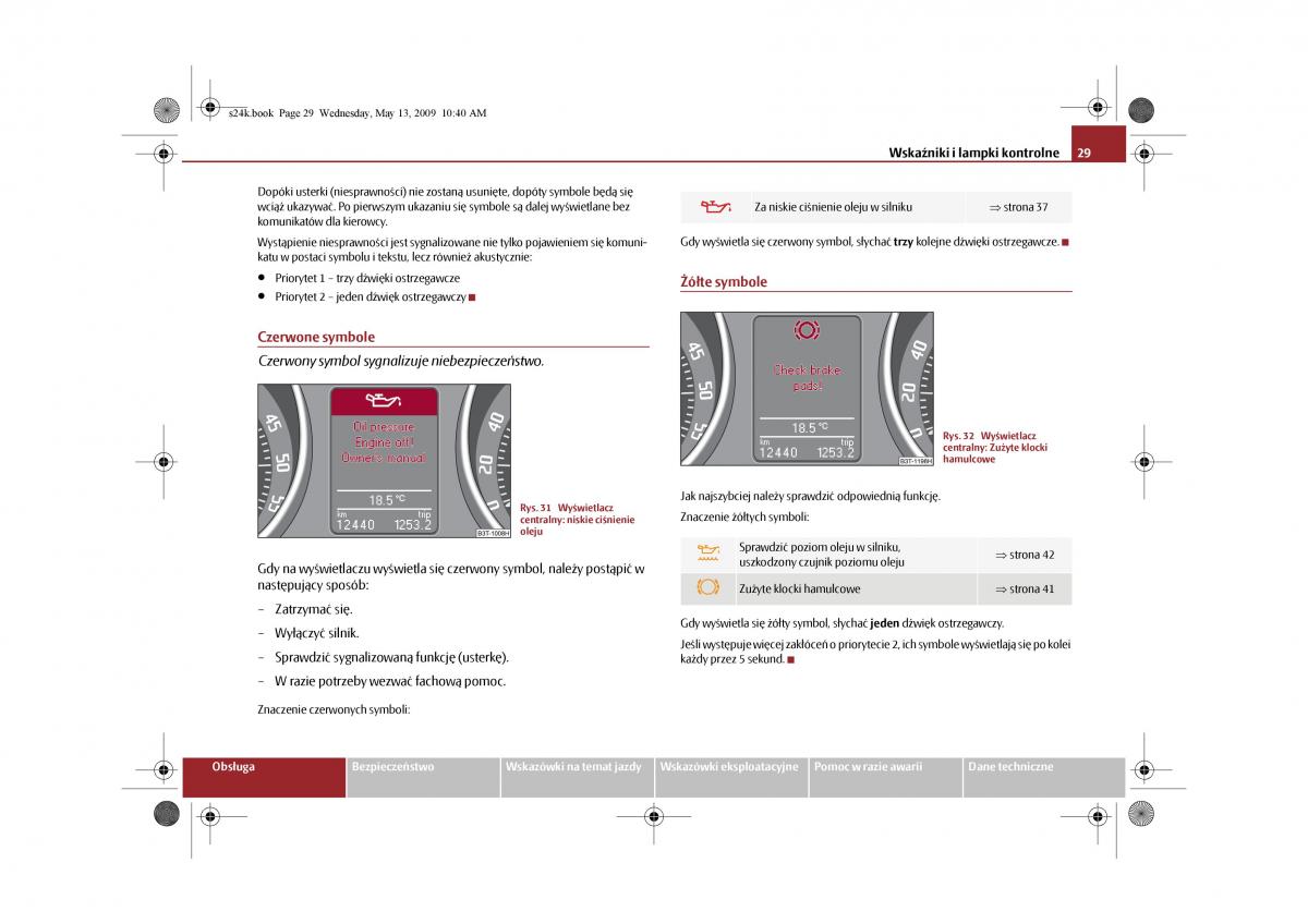 Skoda Superb II 2 instrukcja obslugi / page 29