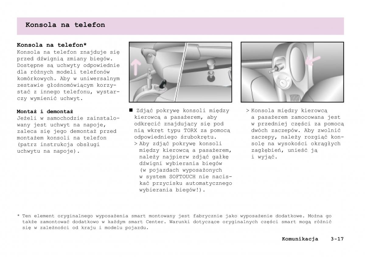 manual Smart Fortwo Smart Fortwo I 1 City instrukcja / page 74