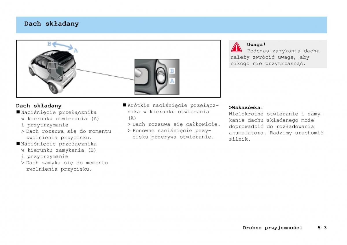 Smart Fortwo I 1 City instrukcja obslugi / page 102