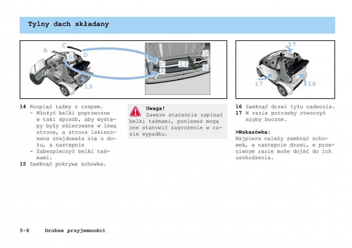 manual Smart Fortwo Smart Fortwo I 1 City instrukcja / page 107