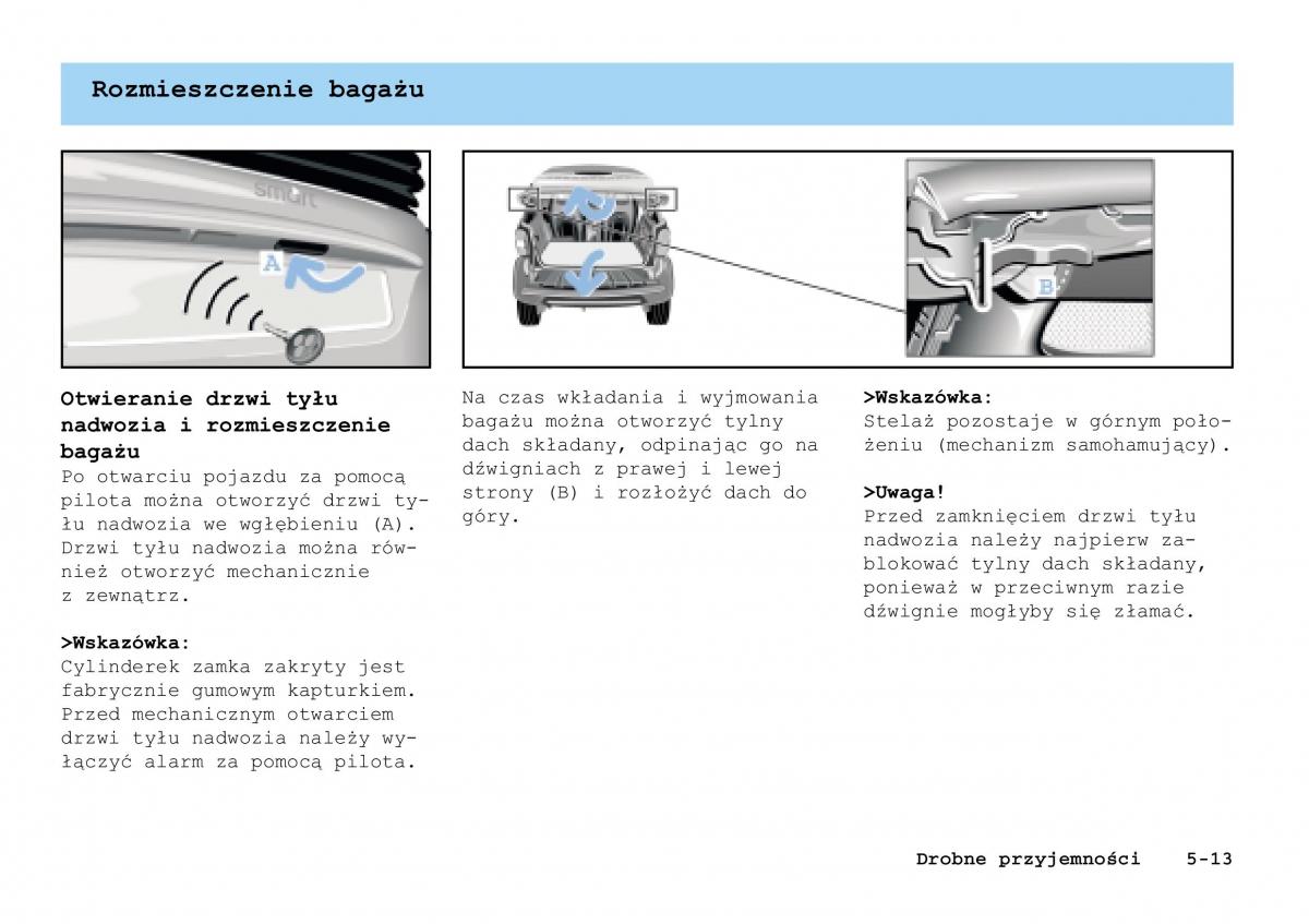 manual Smart Fortwo Smart Fortwo I 1 City instrukcja / page 112