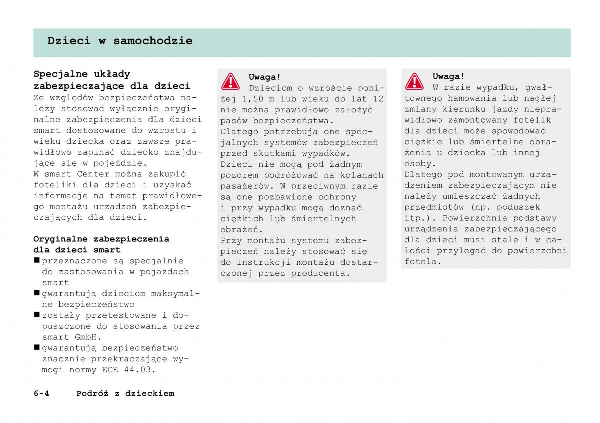 manual Smart Fortwo Smart Fortwo I 1 City instrukcja / page 123