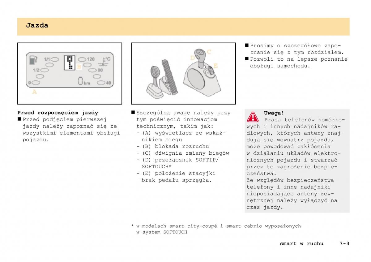 manual Smart Fortwo Smart Fortwo I 1 City instrukcja / page 136