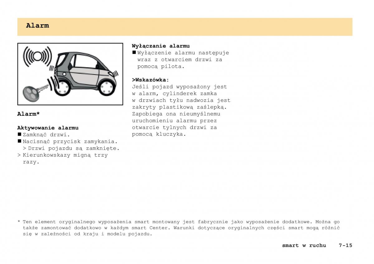 manual Smart Fortwo Smart Fortwo I 1 City instrukcja / page 148