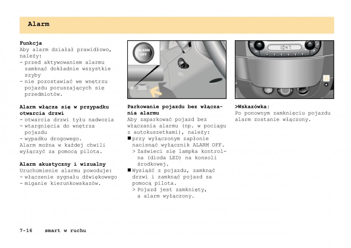 manual Smart Fortwo Smart Fortwo I 1 City instrukcja / page 149